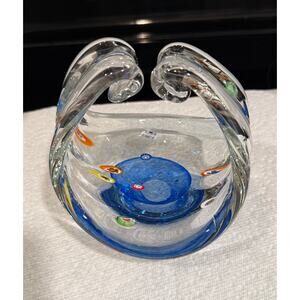 Murano Millefiori Split Handle Dish